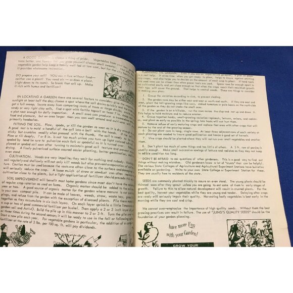 Jung's Garden Guide J W Jung Seed Co Gardening Tips 1960s - Picture 4 of 5